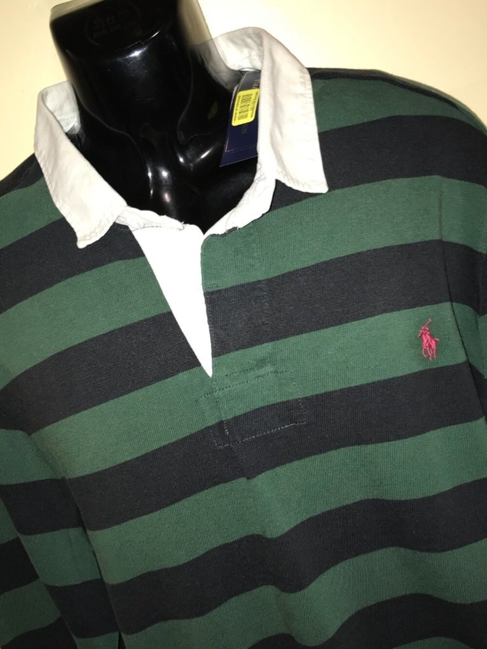 Men's Polo Ralph Lauren Custom Fit Long Sleeve Rugby Polo Shirt-Size 2XL - Picture 13 of 13
